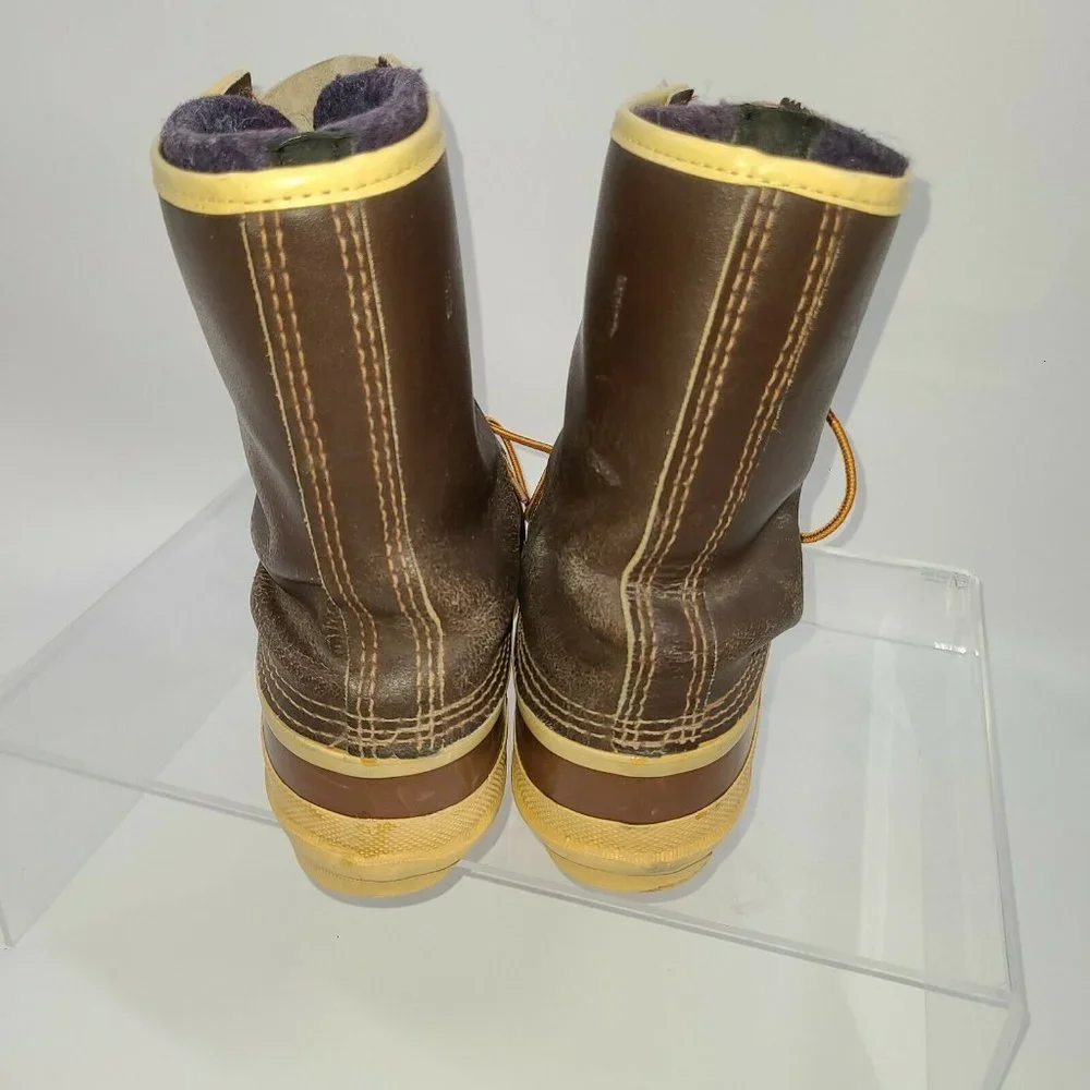 Mens Vintage Sorel Arctic‎ Pac Kaufman Canada Brown Snow Duck Boots Size 7